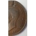 AUSTRALIA 1942 .  ONE 1 PENNY . ERROR . DEFECTIVE PLANCHET . FOREIGN OBJECT REMOVED